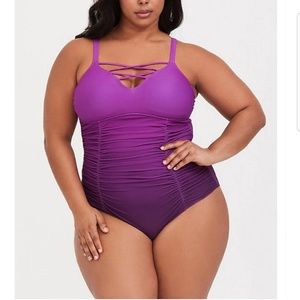 Brand new Torrid plus size one piece swim suit